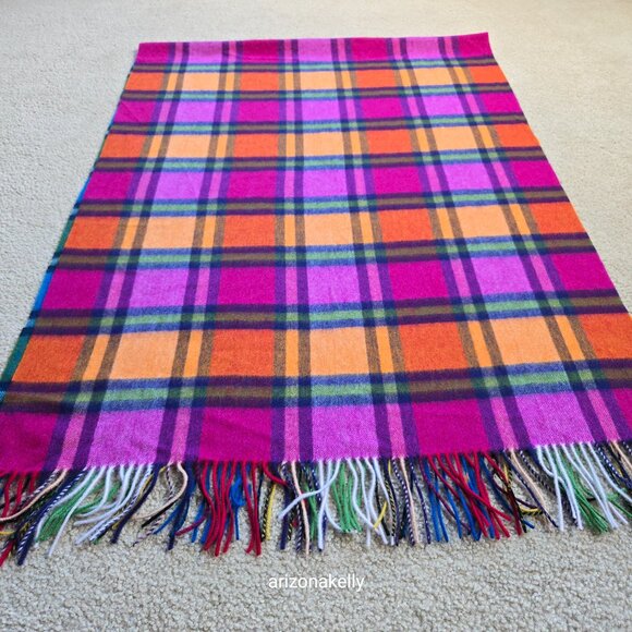 NWOT kate spade Plaid Mix Yarn Dye Wool Multicolor Colorful - Picture 11 of 12